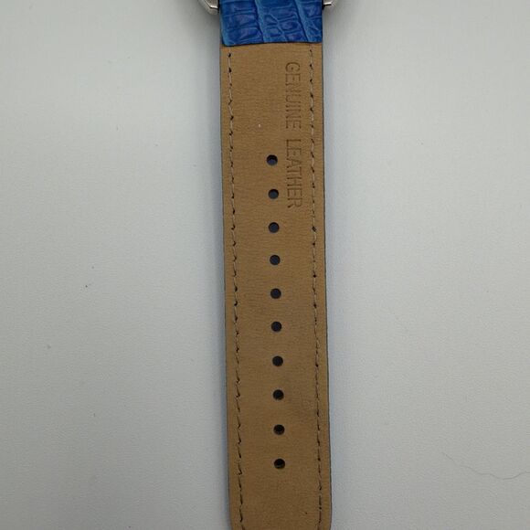 Lot 3 Joan Rivers Classics Women Quartz Watches Pearl Blue Leather